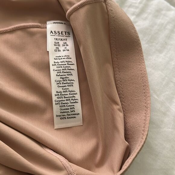 ASSETS by SPANX Flawless Finish High-Waist Shaping Thong, Beige, Size 1X, NWT - Picture 9 of 9